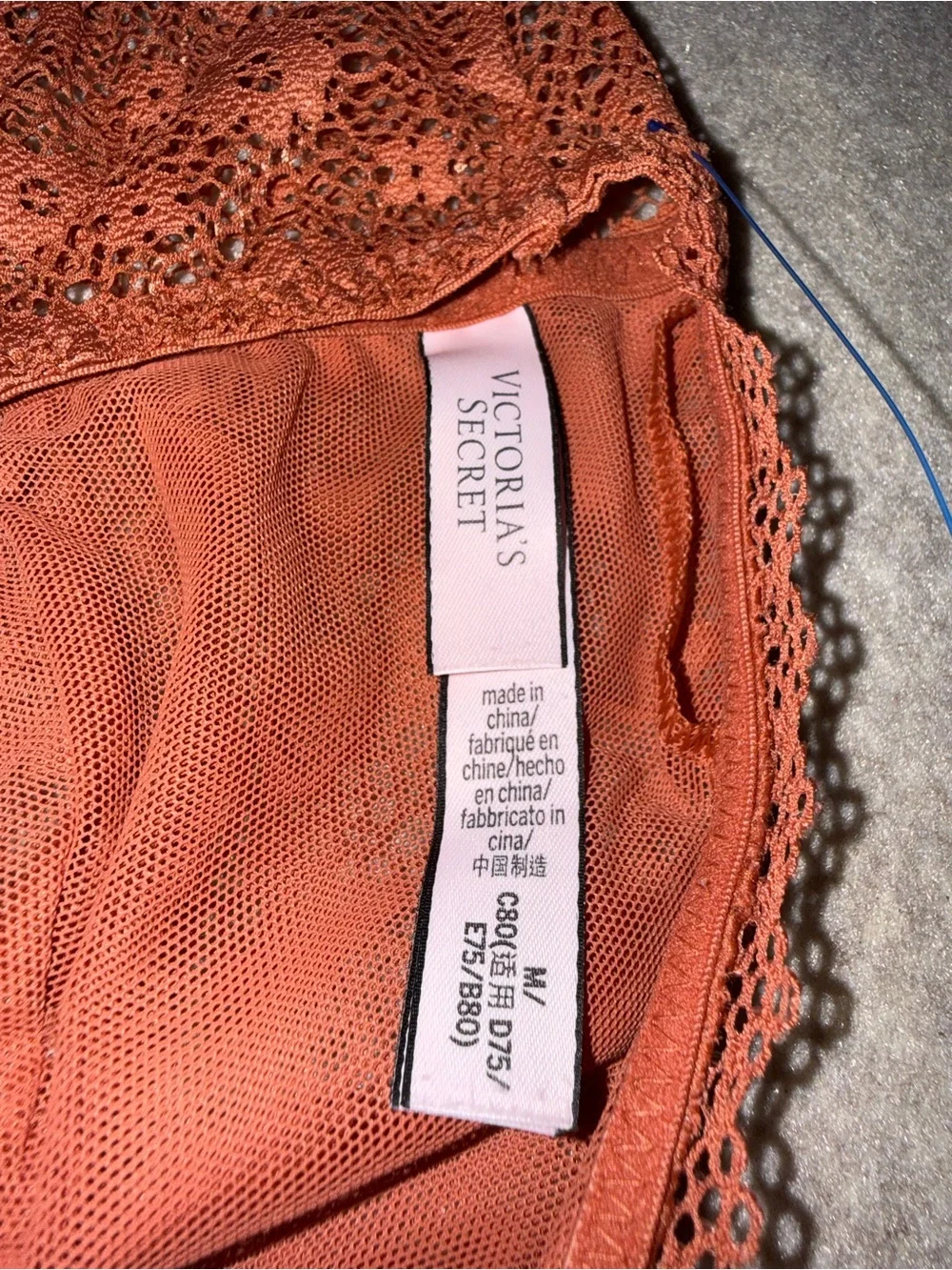 Victoria's Secret Rust Lace Bralette‎